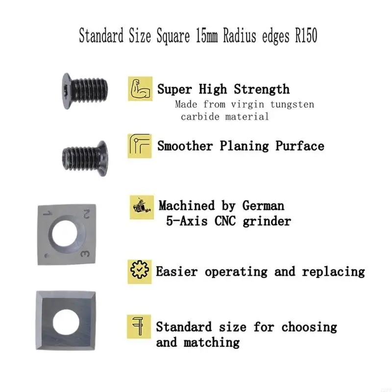 12PF 10pcs Square Insert Cutter for DIY Lathe Turning Rougher Tool