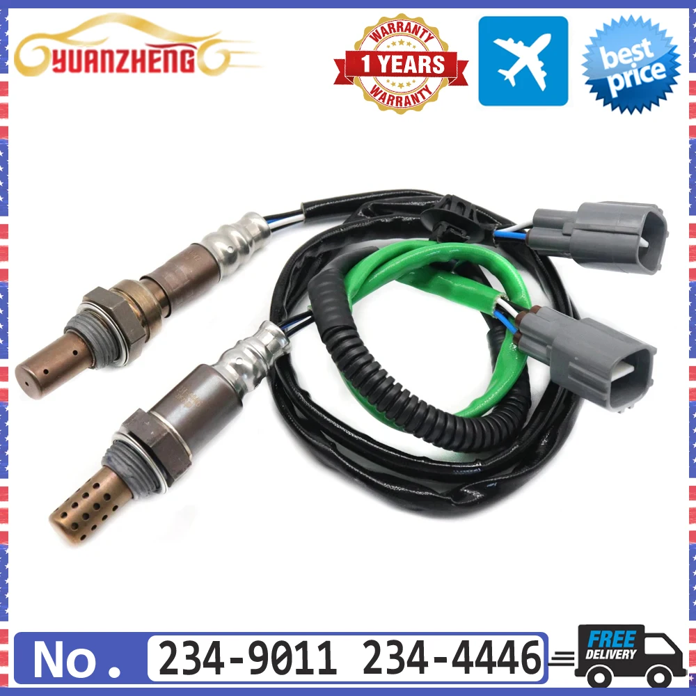 2PCS Front Rear Upstream Downstream Air Fuel Ratio Lambda O2 Oxygen Sensor 234-9011 234-4446 for Subaru Impreza 2.0L H4 Turbo 02