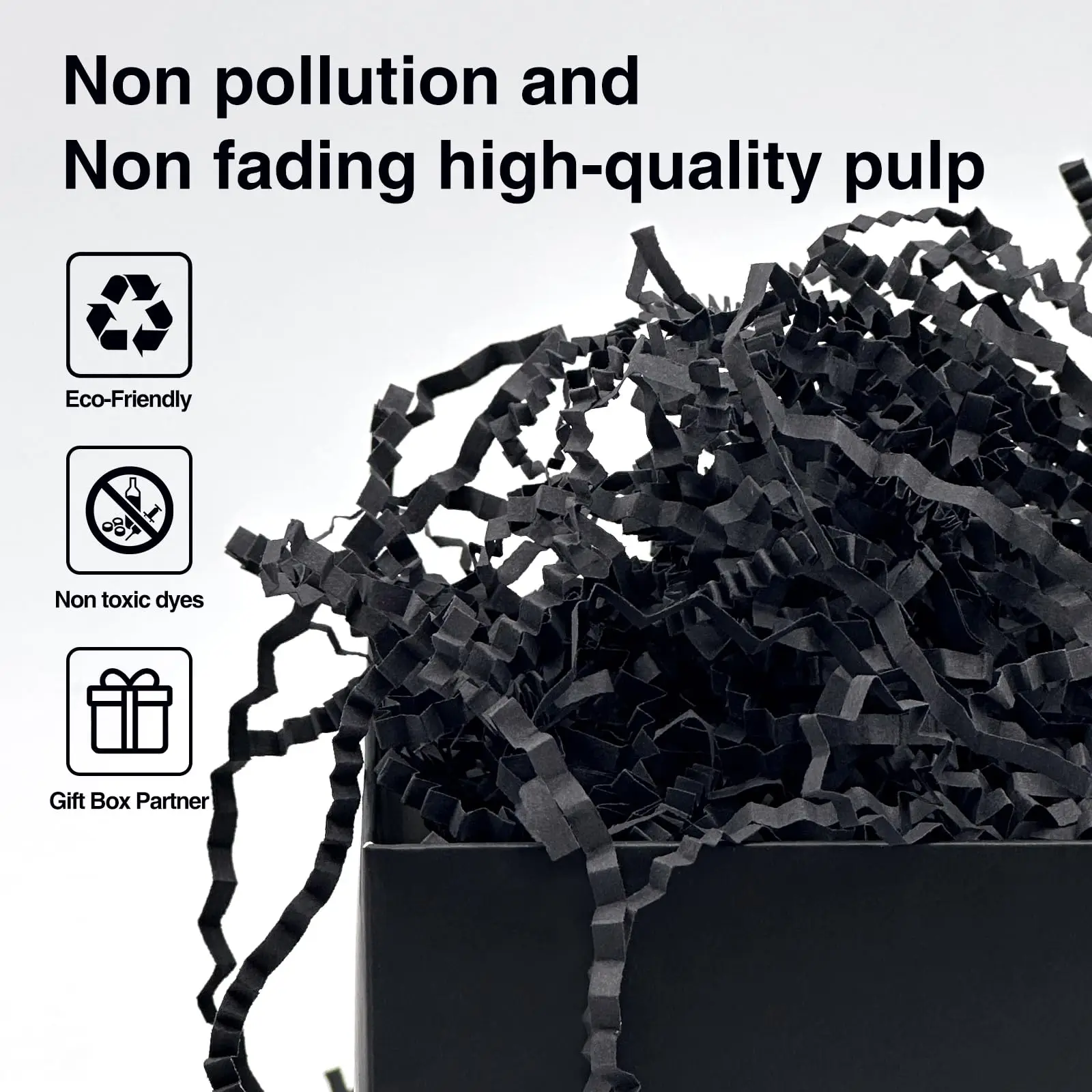 100-500g Crinkle Cut Paper Shredded Filler for Gift Box & Gift Baskets Filler Crinkle Paper for Brithday Wedding Gift Wrapping