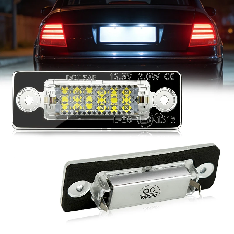 

12V Car License Plate Lights Rear Lamp LED Canbus Error Free Automotive Accessories For VW Passat Touran Golf Jetta MK5 T5 SKODA