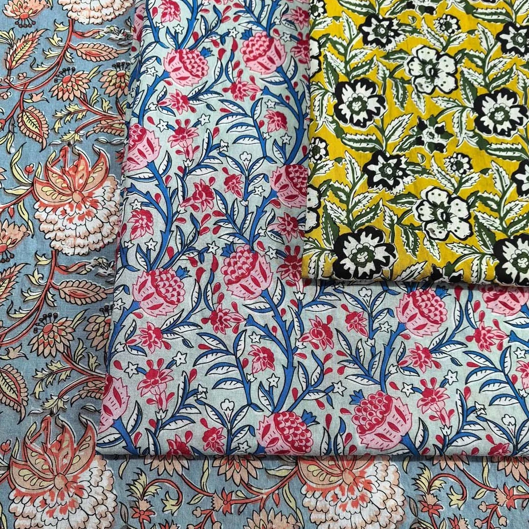 100x136cm Printed Long Staple Cotton Fabric, Grade A Skin-friendly, Tela Algodon Telas Para Costura Patchwork Sewing Supplies