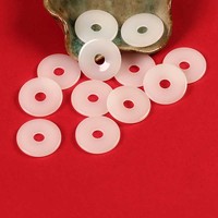 10Pcs 25mm Resin Donuts Shaped Pendant Flat Round Smooth Beads Handmade For Necklace Bracelets DIY Jewelry Components Making