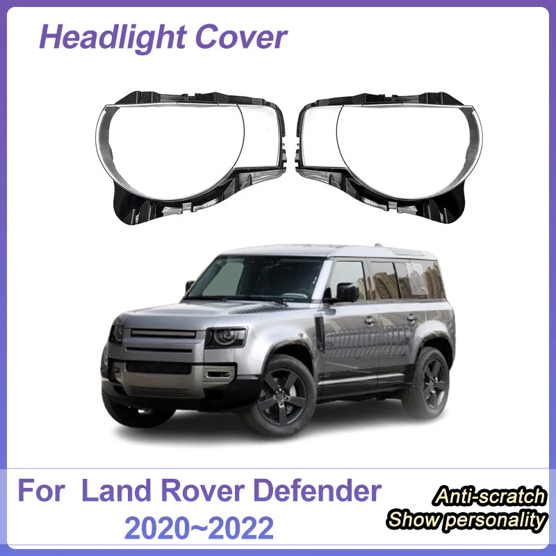 For Land Rover Defender 2020 2021 2022 Car Headlight Covers Head Light Lampshade Protect Sticker Modified Trim Guard Accessories