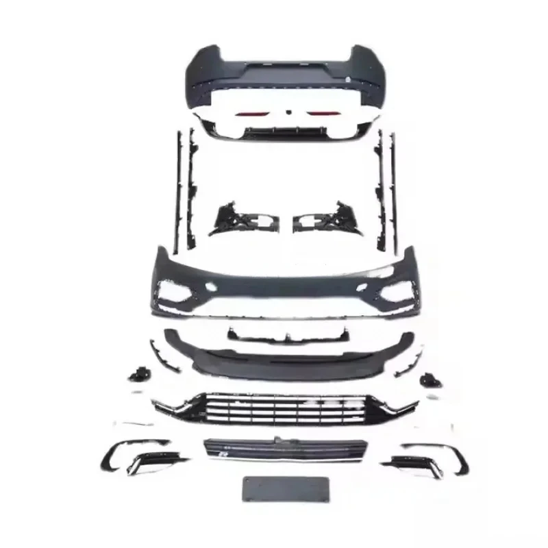 

High Quality .5 8 Upgr R Style Body Kit New Car Front Rear Bumper Side Skirts Grille with Car Bumpers