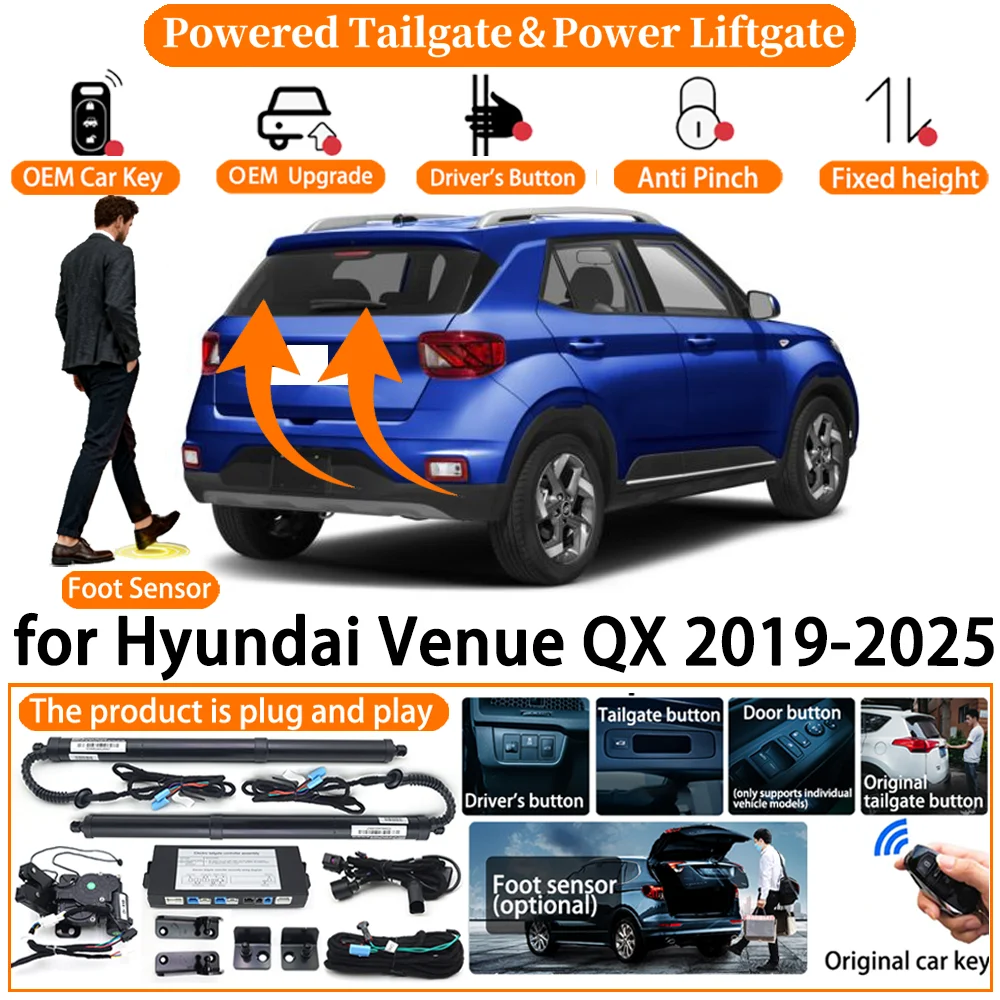 

ZhuCamX Car OEM Smart Powered Tailgate system for Hyundai Venue QX 2019-2025 Automatic Electric Power Tailgate Strut kit