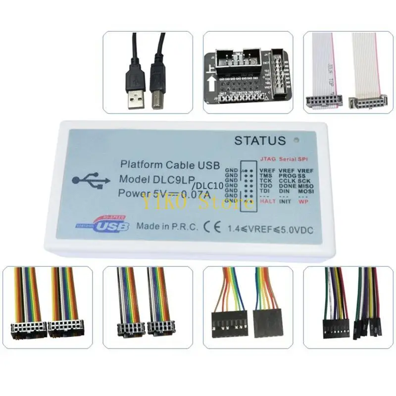 K32C DLC9 Downloader Line DLC9LP Emulator for Original Xilinx Platform Cable Usb CY7C68013A+XC2C256 Solution
