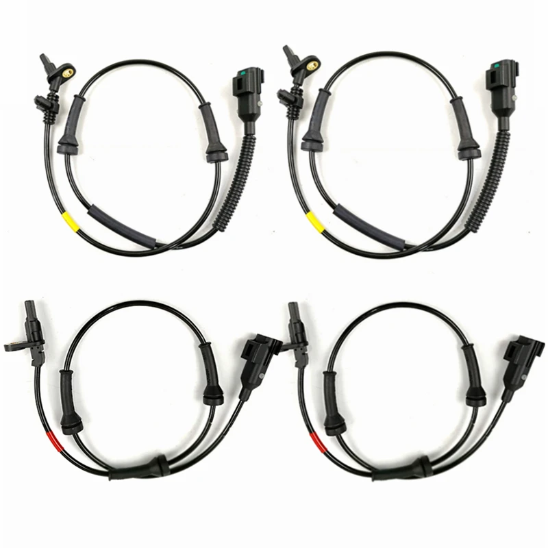 4 Pcs Front & Rear ABS Wheel Speed Sensor LR024202 LR066868 For LAND RANGE ROVER EVOQUE DISCOVERY SPORT