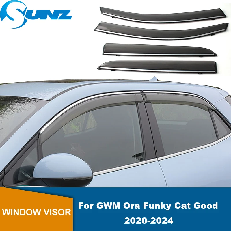 

Side Window Visor For GWM Ora Funky Cat Good ES11 2020 2021 2022 2023 2024 Window Deflector Visor Vent Rain guard Car Windshield