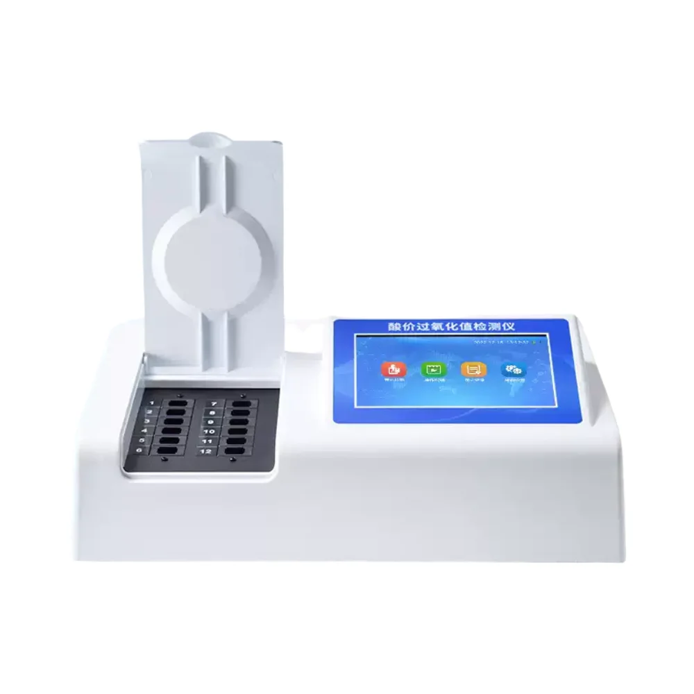 Edible Oil Quality Tester Rapid Detector Fatty Acid & Peroxide Value Tester High Accuracy 12 Detection   1 Year Warranty