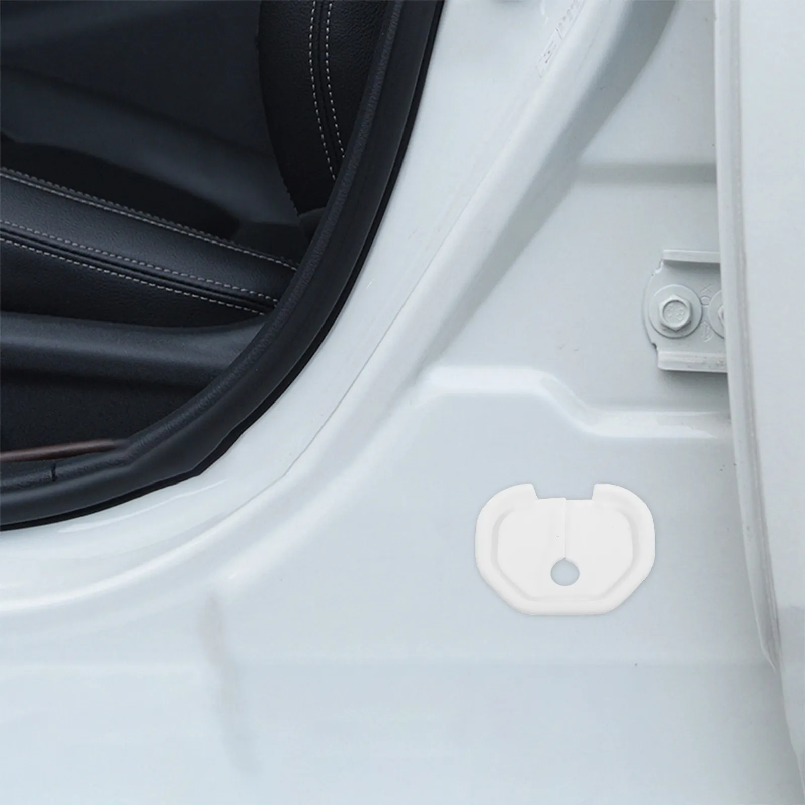 1 Pair Universal Silicone Car Door Lock Cover Protector Shockproof Noise Reduction Scratch Resistant Easy Install Replacement