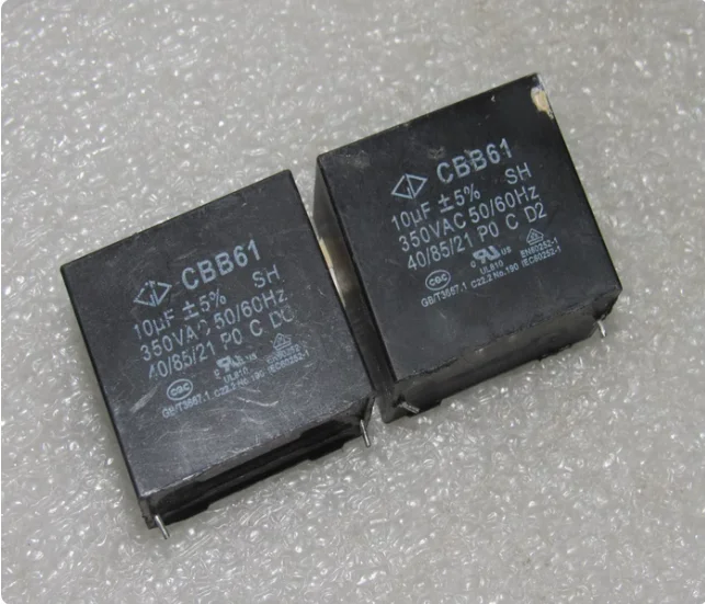 GD Farrar CBB61 350V 10UF 350VAC 106K High Voltage Inverter Film Capacitors  5PCS