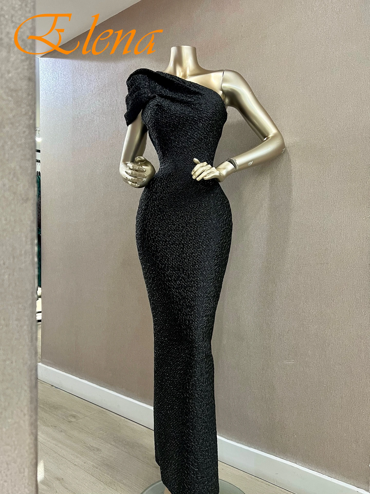 

Customized Mermaid One Shoulder Formal Evening Dress Delicate High Quality Celebrity Gowns Modern Bespoke Occasion Gowns