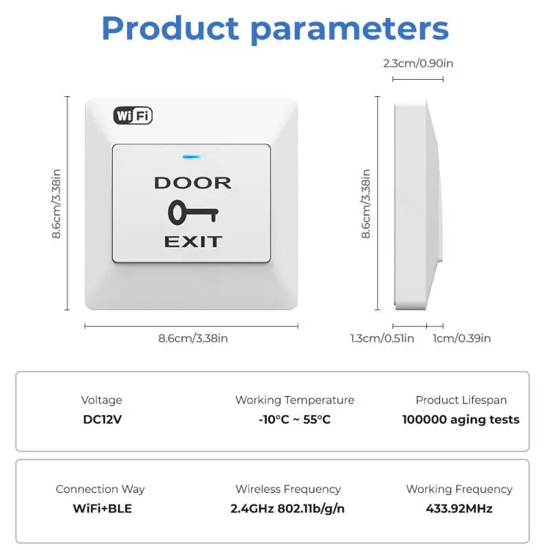 Tuya App Energiebesparende Eenvoudige Installatie Spraakbesturing Slimme Automatisering Handig Bediening Draadloze Toegang Bedieningspaneel