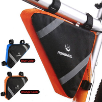 1 Piece Bike Triangle Bag Bicycle Front Tube Frame Bag Pouch Riding Accessories Red/Orange Color