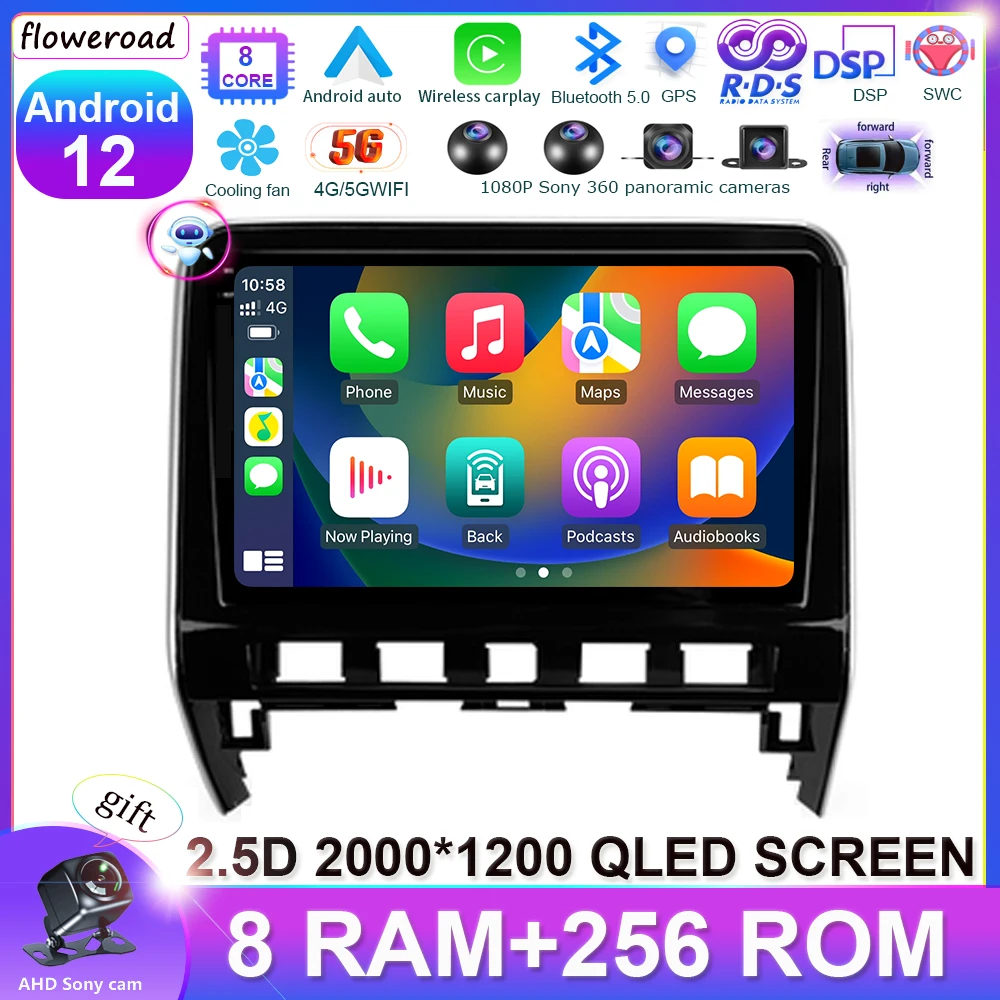 

256G QLED Android 13 4G LTE For Nissan Serena 5 V C27 2016 - 2021 Right hand driver Car Radio Multimedia Video Player Navigation