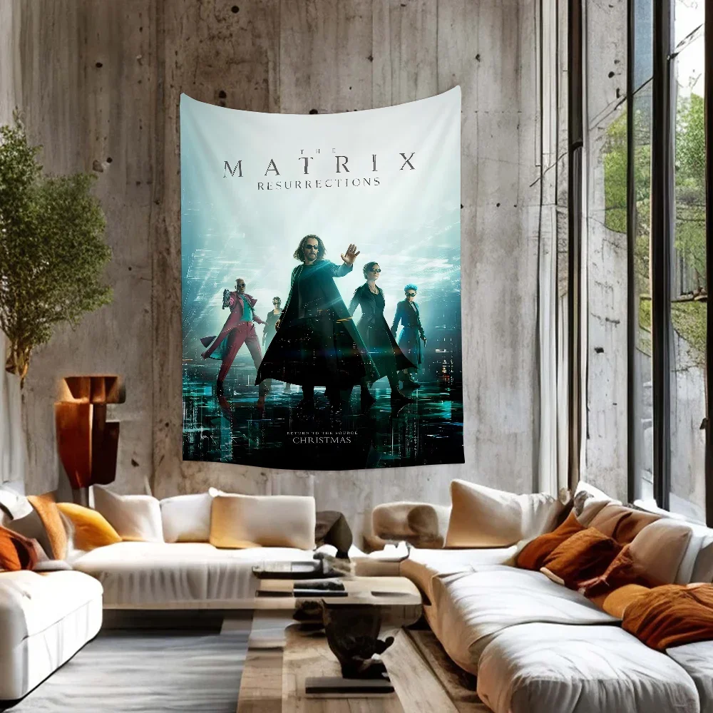 Classic American Movie The Matrix Resurrections Wall Tapestry Bohemian Wall Tapestries Mandala Wall Hanging Home Decor