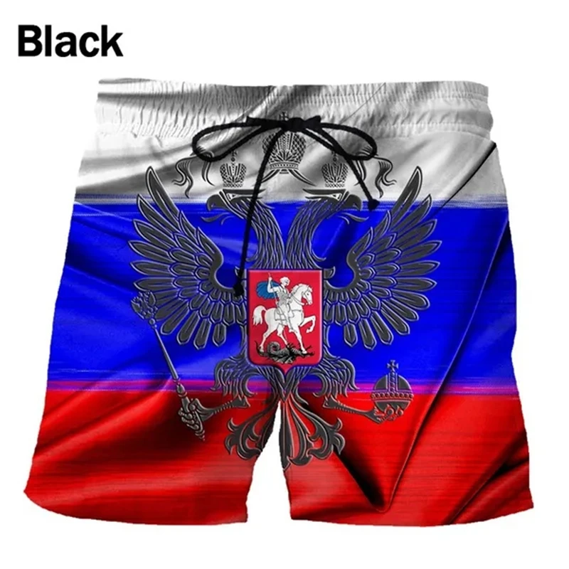 National Russia Flag 3D Printed Beach Shorts Pants Men\'s Women Kids Summer Beach Shorts Homme Swimming Trunks Cool Ice Shorts