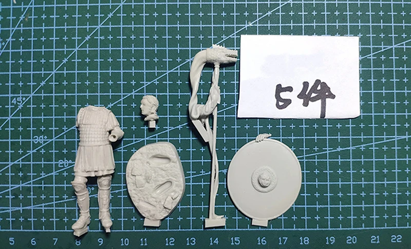 Unassambled  1/32 Ancient Roman Cavalry flag bearer stand   Resin figure miniature model kits Unpainted