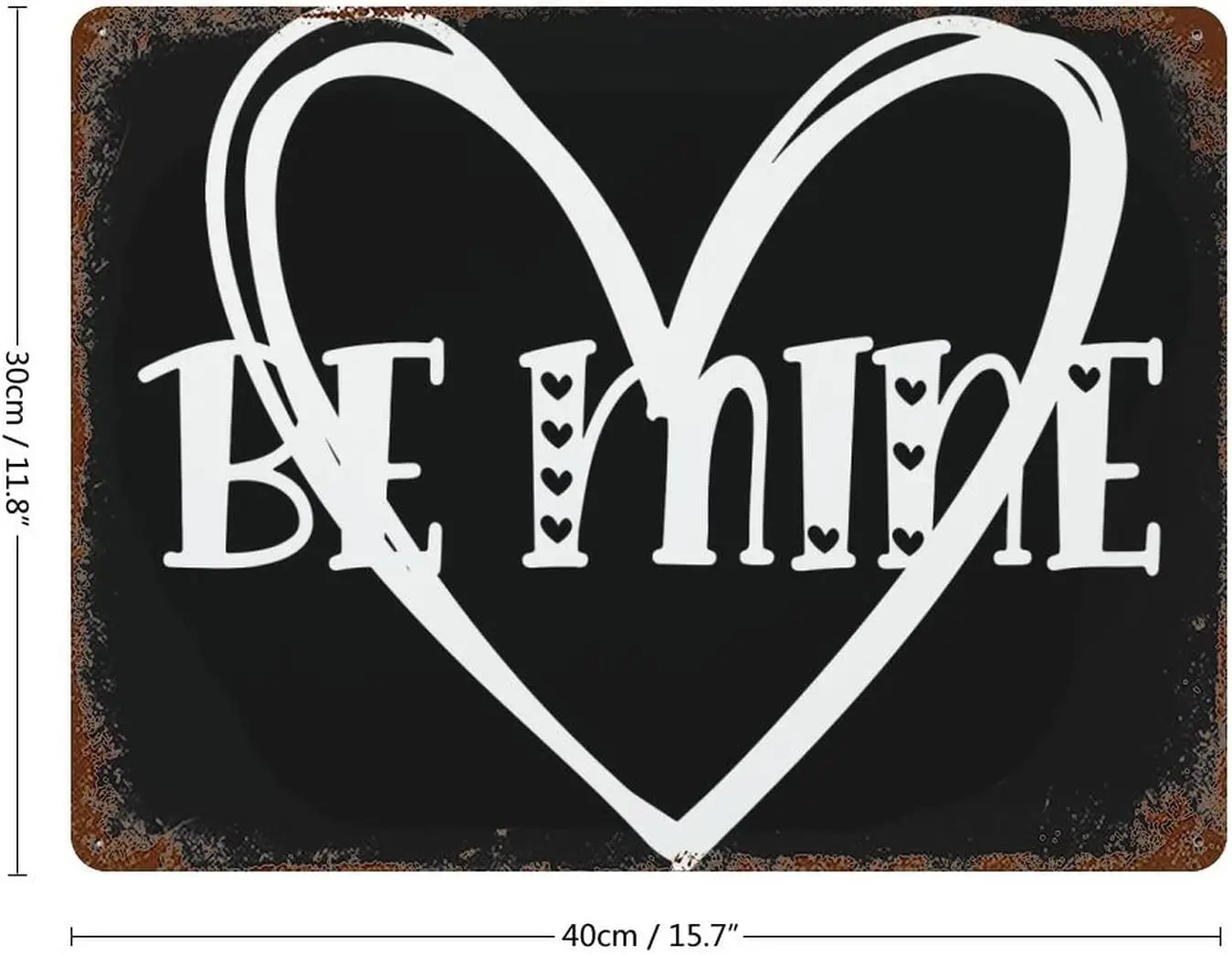 Be Mine Aluminum Sign Love Quote Meaningful Sentimental Valentines Day Gifts Tin Sign Retro Style Man Cave Sign Retro