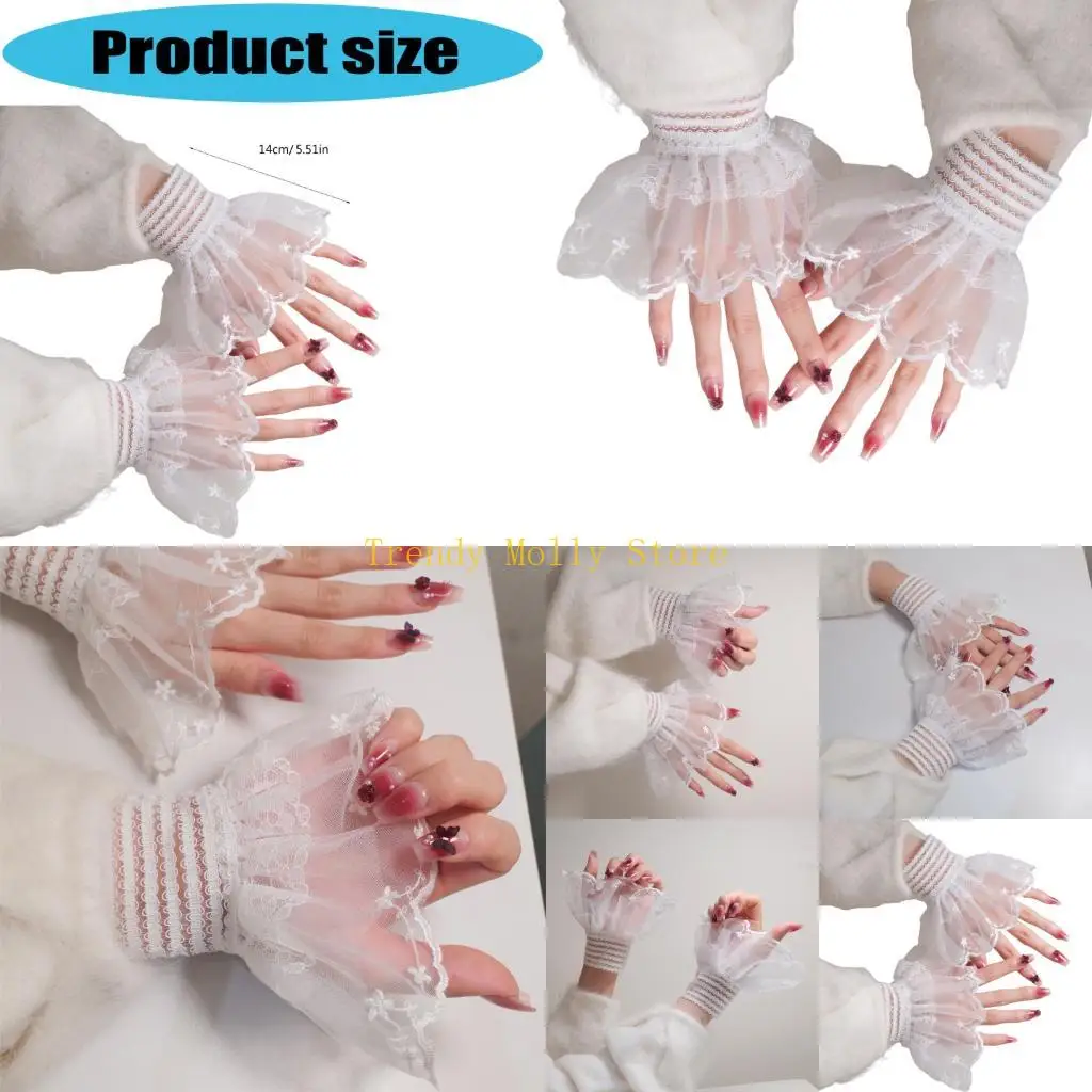n5kb-シアーハンドカバー-ネイルアートスタジオプロップ-エレガントなレースのディテール-写真小道具