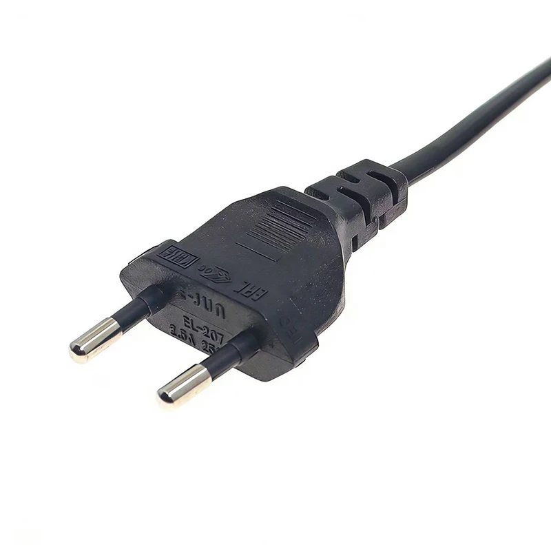 CEE7/16 EU Dual-way Socket Extension Cable Two-pin Male To Female Dual Output Standard 2.5A250V Medium/low Power Shunt Cable