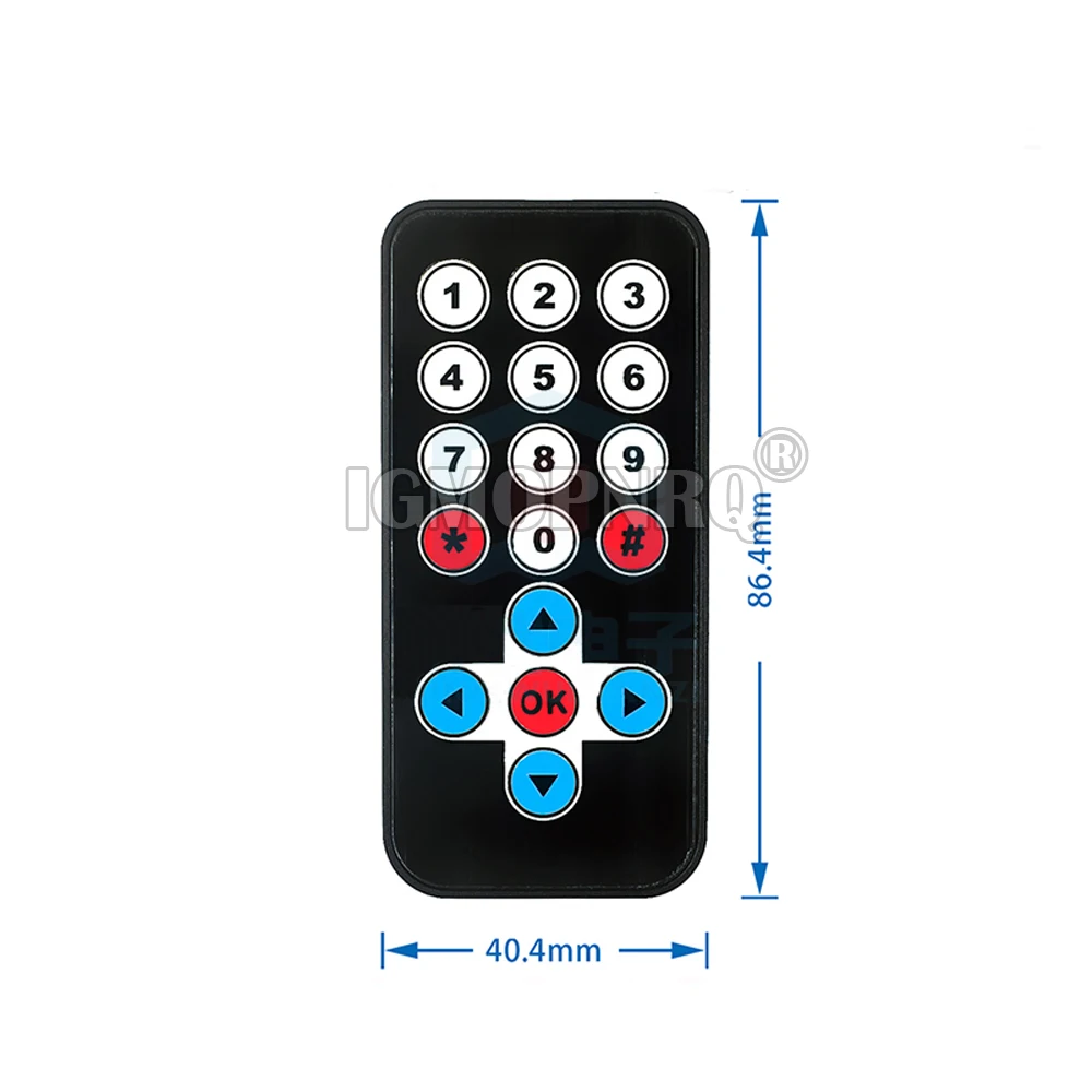 38khz MCU MP3 MP4 Black / White learning board IR remote control Infrared decoder for protocol remote control For arduino