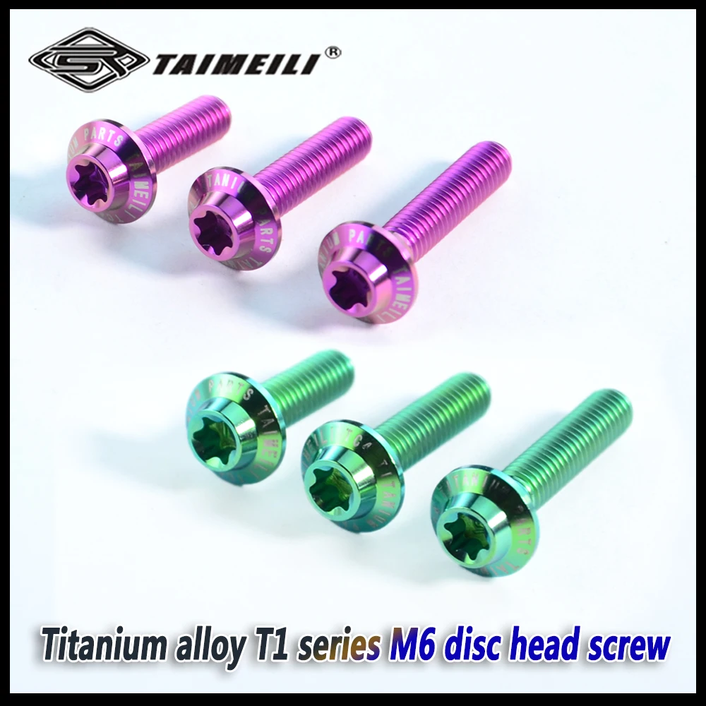 TAIMEILI T1 Serie Titanlegierung Torx-Schrauben mit Schirmkopf M6x10/15/20/30/40/50mm Motorrad-Modifikations-Ersatz 4/8/10 Stück – Detail 6