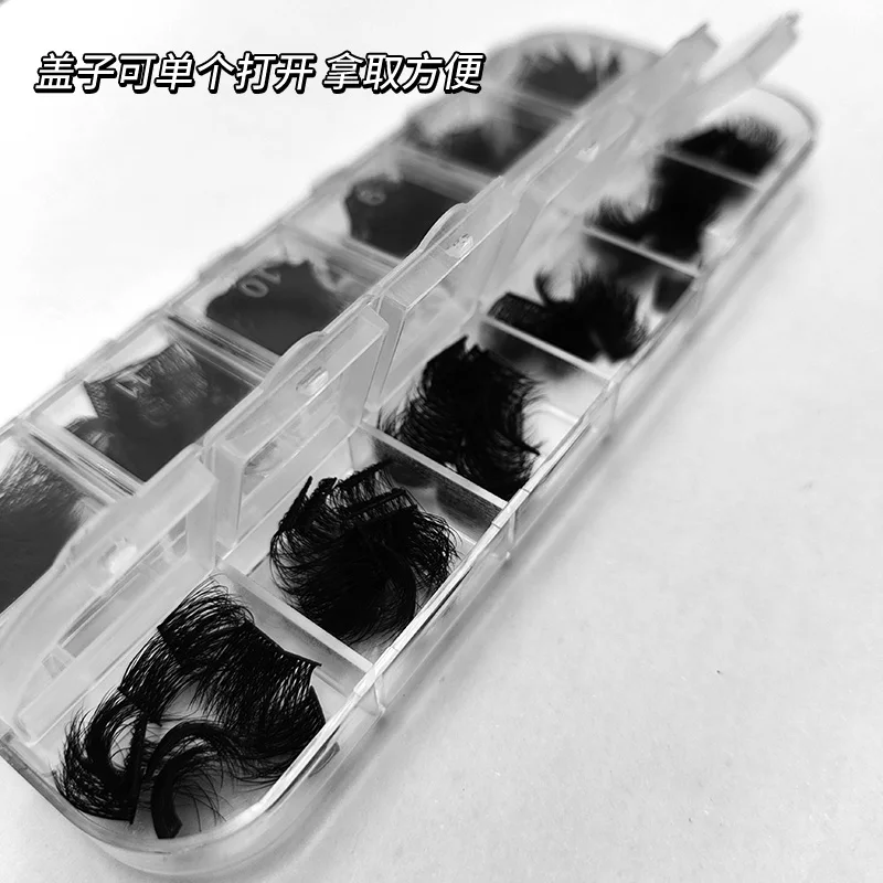 Wholesale 120pcs Mix Soft Ribbon Segmented False Bundles Eyelashes DIY Individual Clusters Lash Extensions Faux Mink Lashes