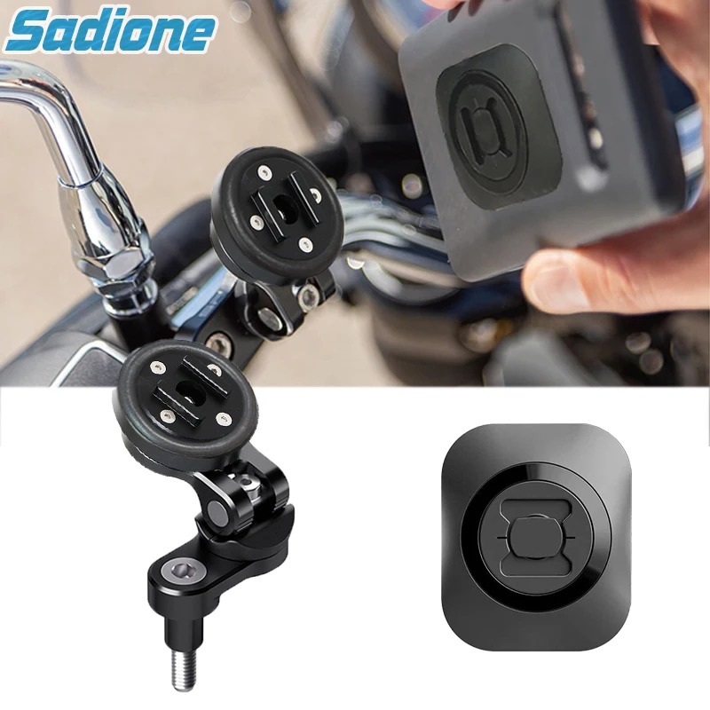 For Harley Indian Cellphone Holder Adapter Connect Smartphone Support Motorcycle Handlebar Accelerator Throttle Clutch Mount