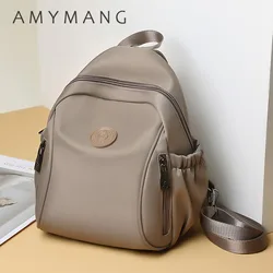 Women Multi-functional Backpack Solid Color Shoulder Crossbody Bags for Women 2025 Fashion Purse and Handbag Designer Sac A Main