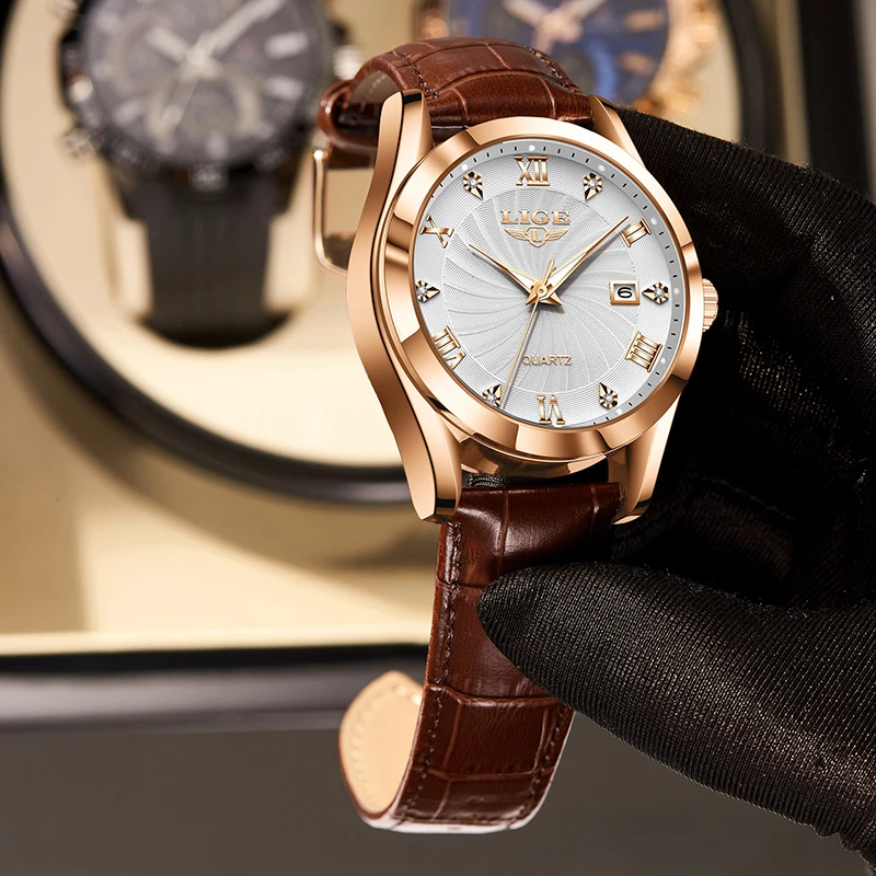 LIGE 2025 fashion men's watches top luxury sports simple calendar men's formal watches men's quartz clock Relogio Masculino+BOX