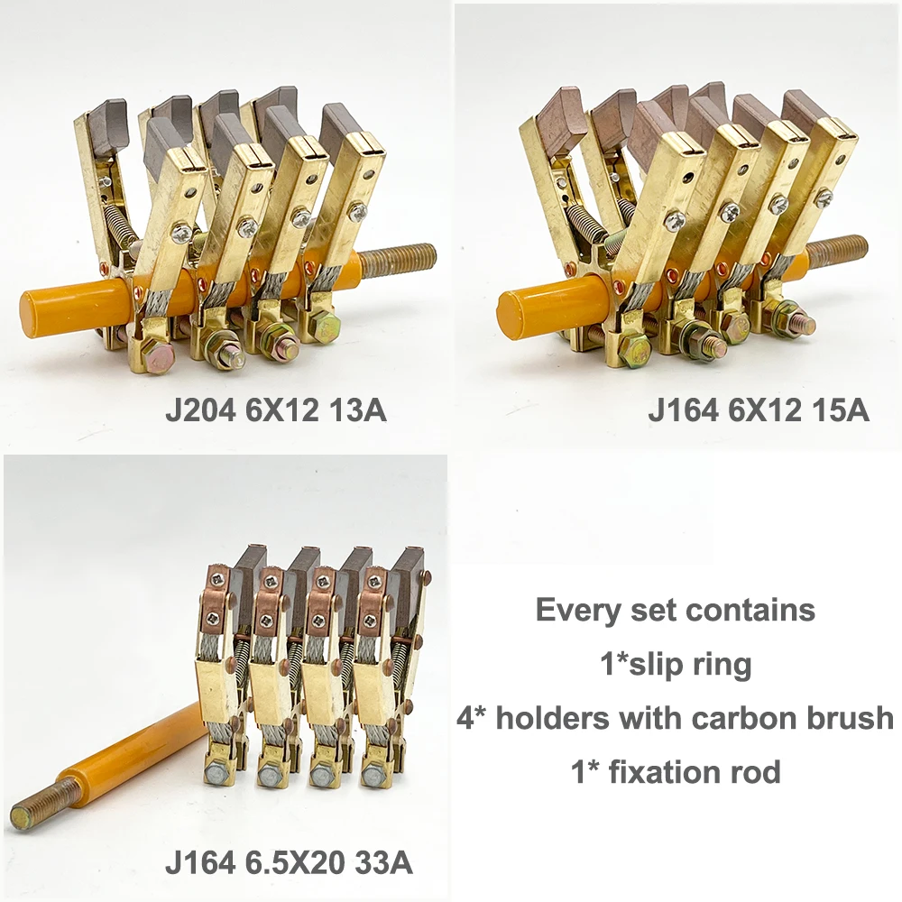 Imagem -03 - Jumpasit-anel Deslizante Condutor com Escova de Carbono Coletor de Anéis de Cobre Rotativo de Vias