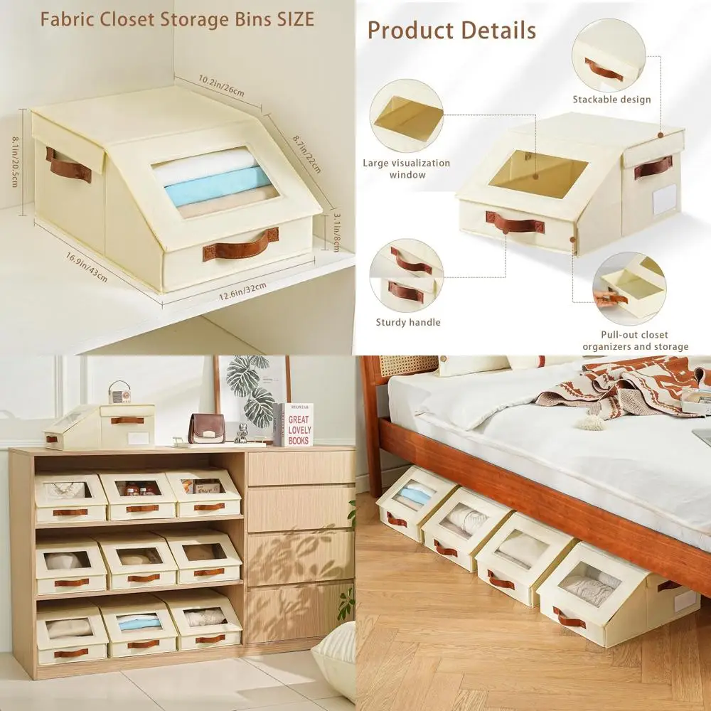 

Space-Saving Wardrobe Organizers: Stackable Drawers, Fabric Bins for Linen & Underwear