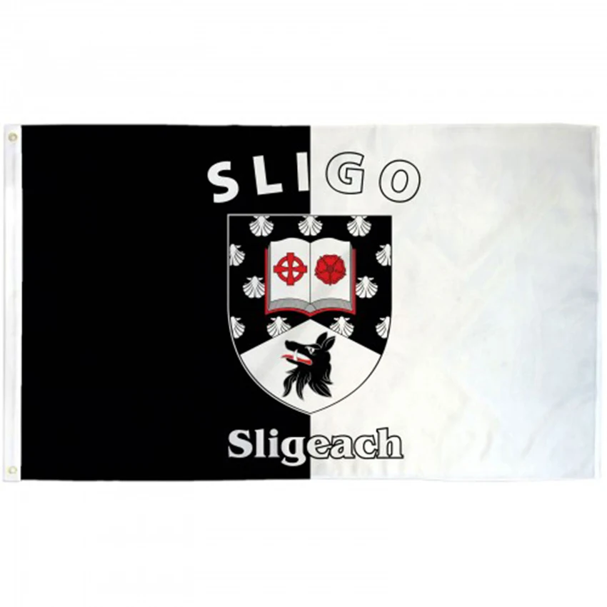 Sligo Ireland County Flag 3x5FT Banner 100% Polyester Digital Printing Double Stitched Outdoor Indoor Home Party Decorations