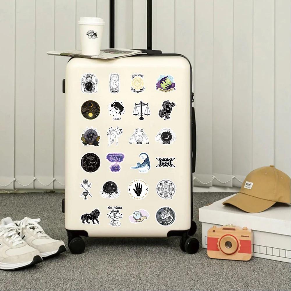 10/30/52PCS Astrology Retro Graffiti Stickers Classic Toy DIY Laptop Suitcase Phone Notebook Car Aesthetic Totem Sticker Gift