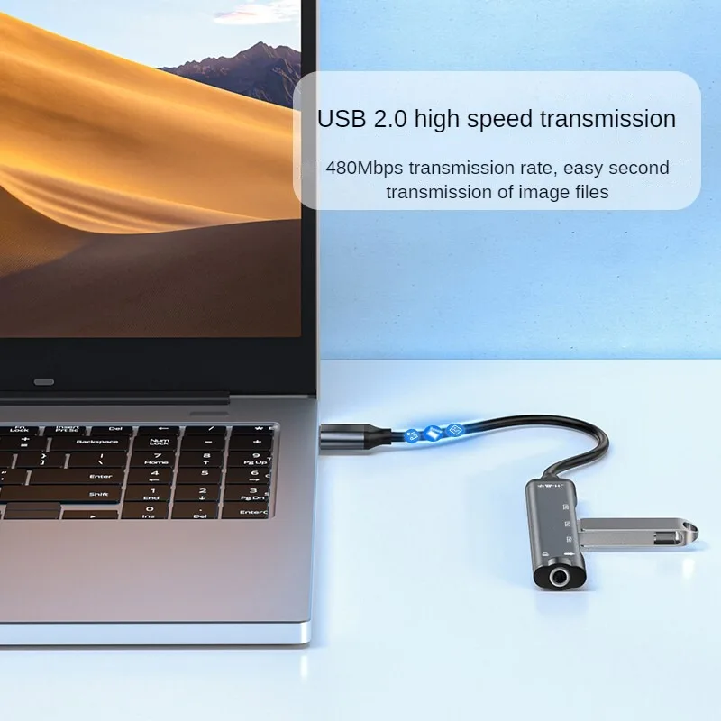 JINGHUA USB C To3-Port USB2.0HubWith 3.5mm Headphone Jack,4-in-1Type C Splitter Adapter, Plug And Play For Windows Mac OS Linux