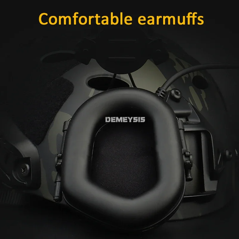 Tactical Headsets Sound Pickup Noise Reduction Shooting Headset CS Wargame Helmet Headset Hunting Protective Headphone