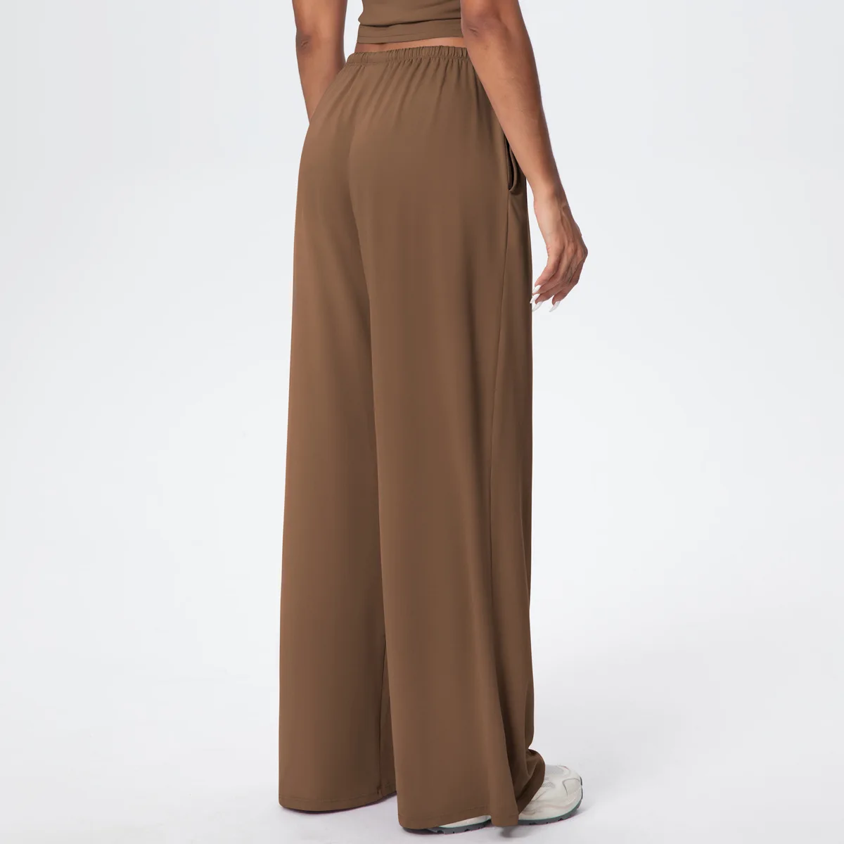 

Женские широкие спортивные брюки свободного кроя с завязками, быстросохнущие, дышащие, повседневные джоггеры для фитнеса и йоги