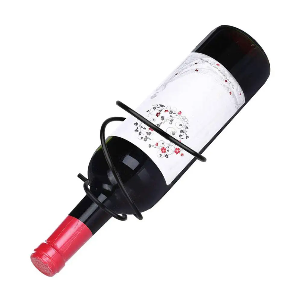 4 pcs Wine Bar Rack Bottle Holder Display Storage Stand Halloween Christmas New Year Bottle Holder Wall Mount Shelf