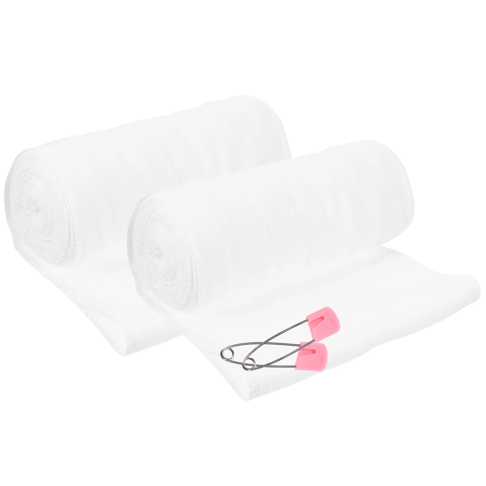 

2 рулона послеродового пояса для живота, марлевого хлопка, эластичного дышащего марлевого пояса для коррекции живота, восстановительного тренажера для талии, для похудения для беременных