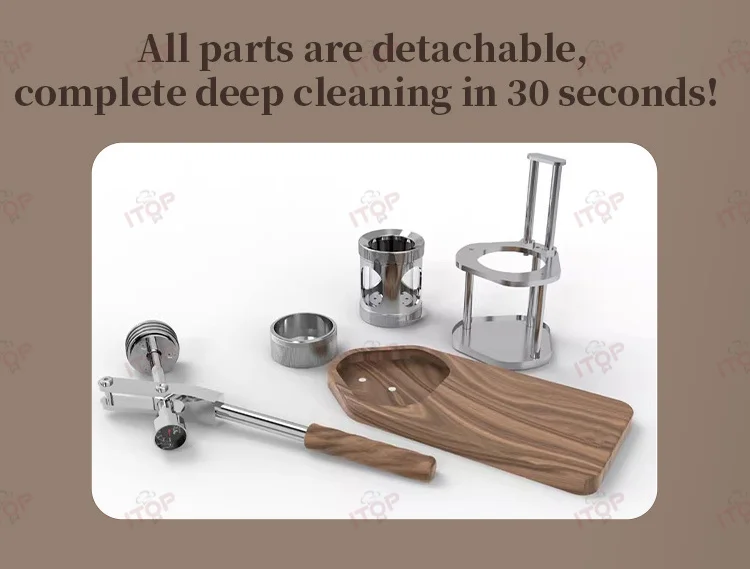 ITOP W1 ماكينة صنع القهوة اليدوية الصغيرة القابلة للفصل ماكينة إسبريسو خارجية 1-16 بار 51 مللي متر رأس تخمير 80 مللي تجويف