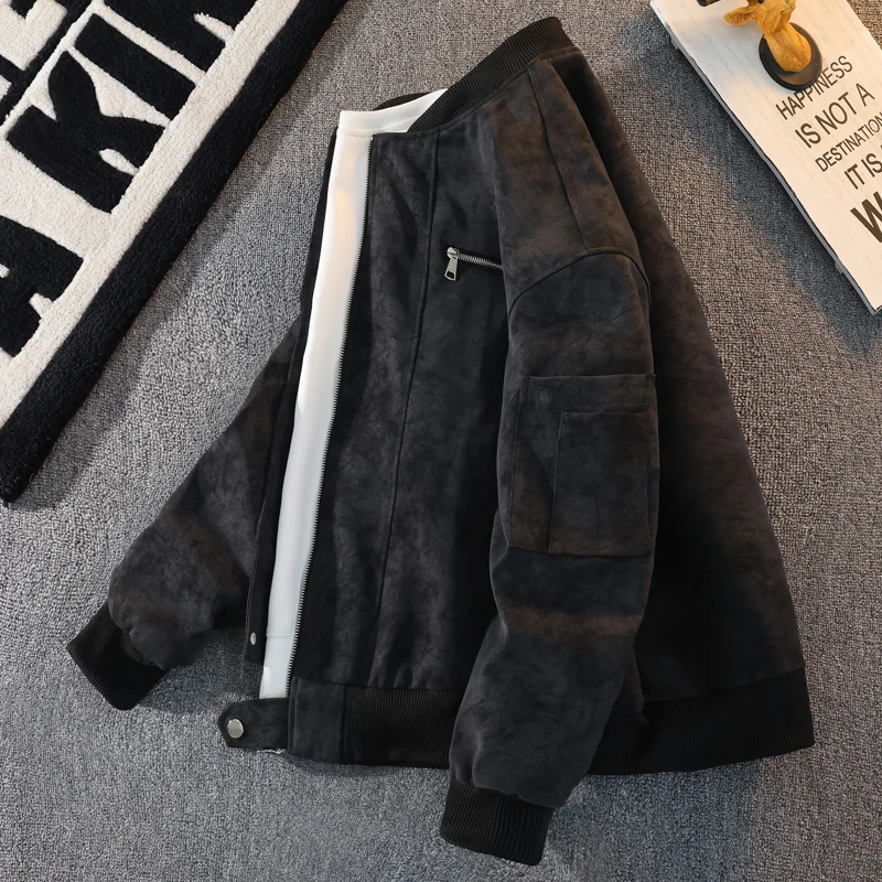 

New Autumn Winter Leather Jacket Men Single Casual Leather Jacket High Quality Korean Version Trendy Slim Fit Handsome Coat