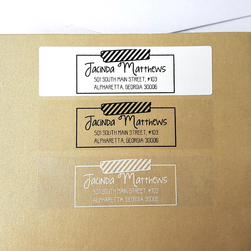 20X70mm Address Sticker Customization Wedding Invitations Custom stickers For Handmade Items Your Logo