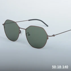 Pure Titanium Polygon Sun Glasses Frame for Men Women UV Protection Shades Trendy Square Sunglasses Eyewear Spectacles Accessory