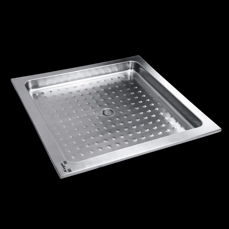 

Non Slip Waterproof 304 Stainless Steel Caravan RV Shower Base Tray Ready Stock