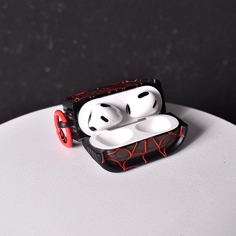 حافظة شبكية عنكبوت لأجهزة Apple Airpods Pro 3 1st 2nd 3rd Generation Cover لأجهزة Airpods 4 2 Gen New Air Pods غطاء حماية #4