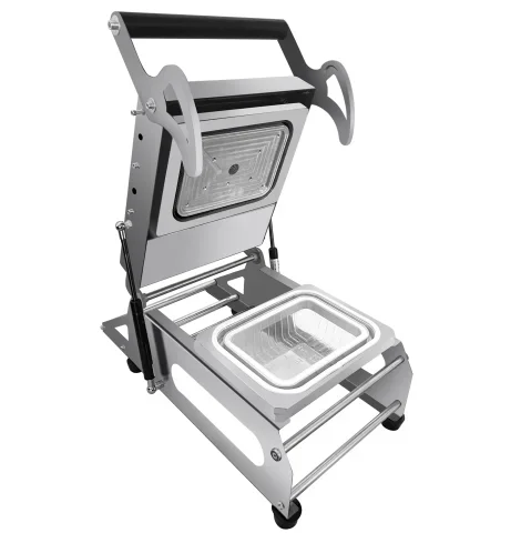 

Manual Fast Food Tray Heat Sealing Package Machine Small Plastic Lunch Box Sealing Packing Machine