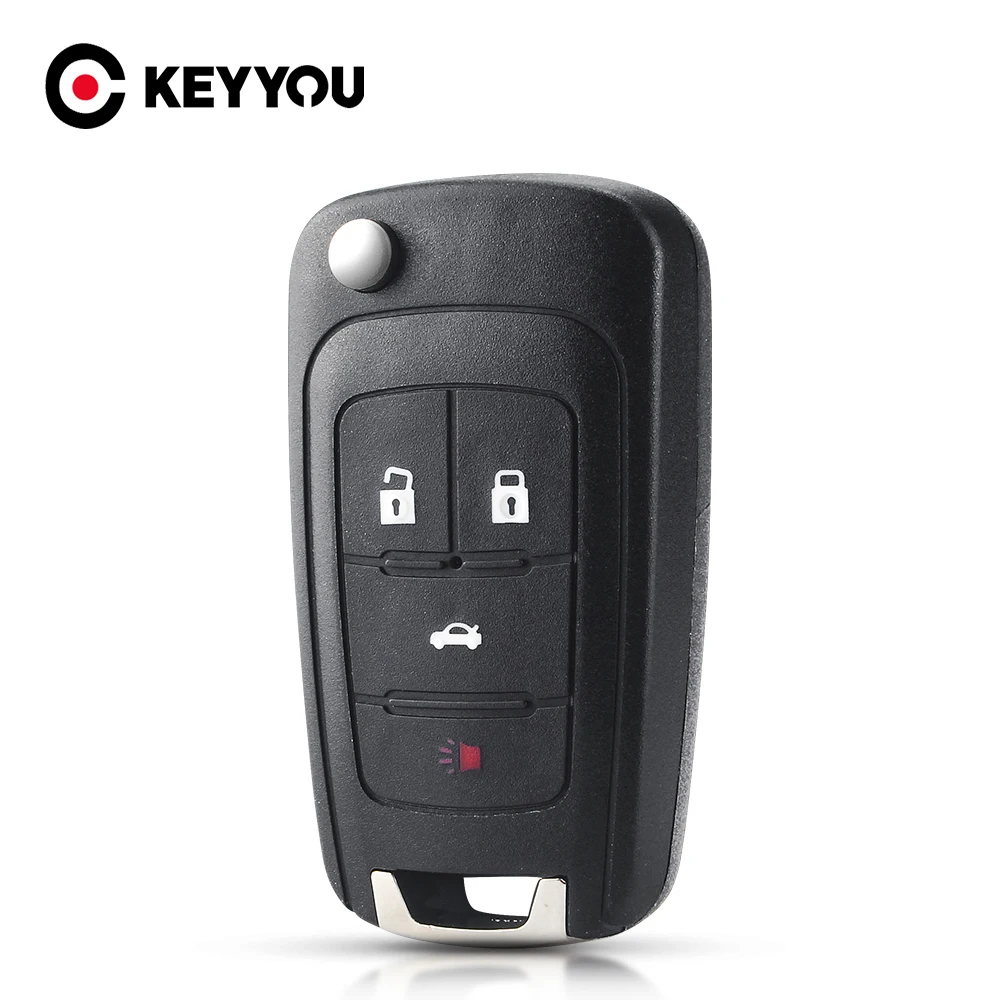 KEYYOU 10PCS Flip Folding Remote Car Key Shell For Chevrolet Cruze Equinox Malibu Camaro 2005 2006 2010 2011 2012 2013