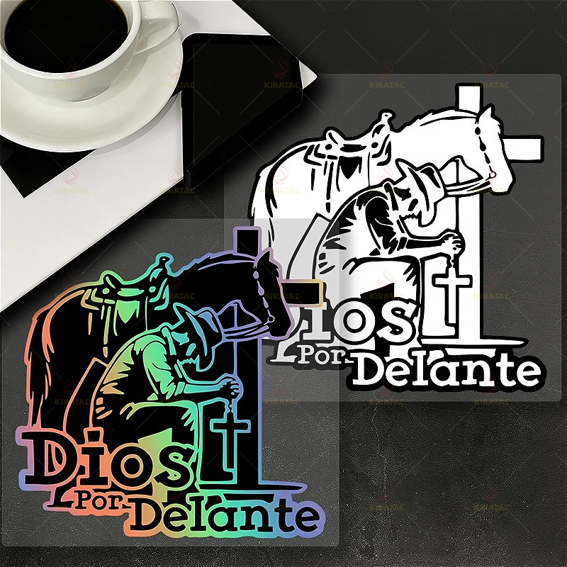 

1PC Cowboy Prayer Faith Waterproof Vinyl Sticker For Car Motorcycle Helmet Laptop Decor, Assorted Colors