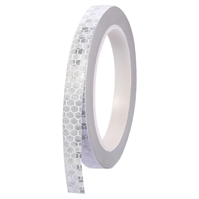 Roadstar Reflektierende Warnaufkleber, selbstklebend, wasserdicht, für den Außenbereich, Fahrradfelgen-Reflektorband für Fahrradanhänger, Nachtsicherheit